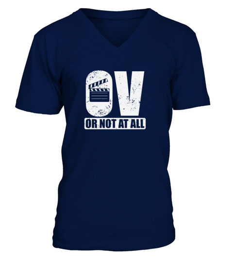 OV or not at all Movies Language Sound V-Neck T-shirt