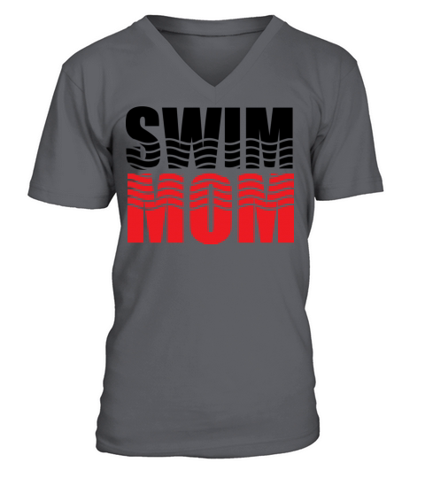 Swim Mom Made to order Pick your colors Graphic Te V-Neck T-shirt