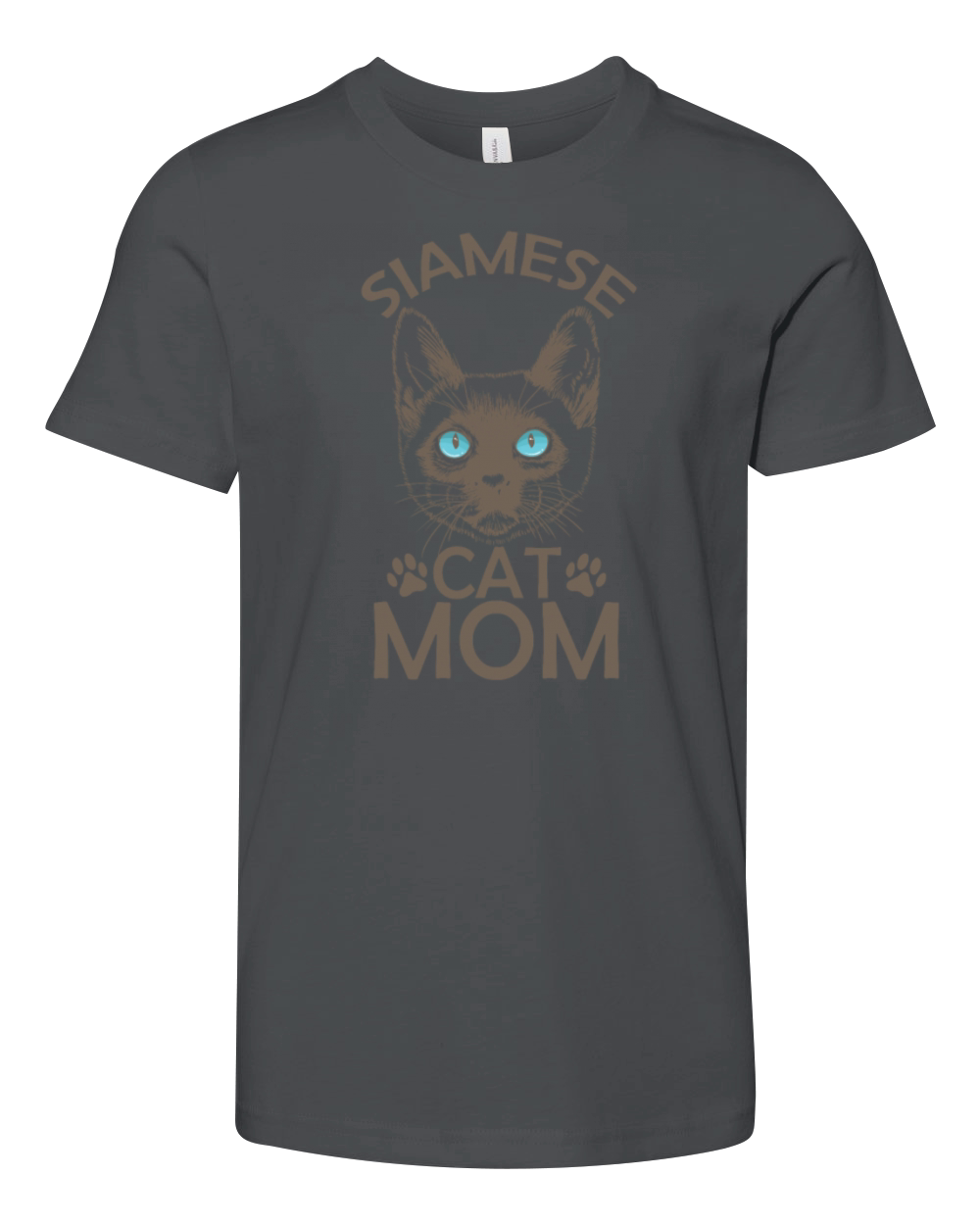 Siamese Cat Mom Pet Male breed Youth Unisex Jersey Tee