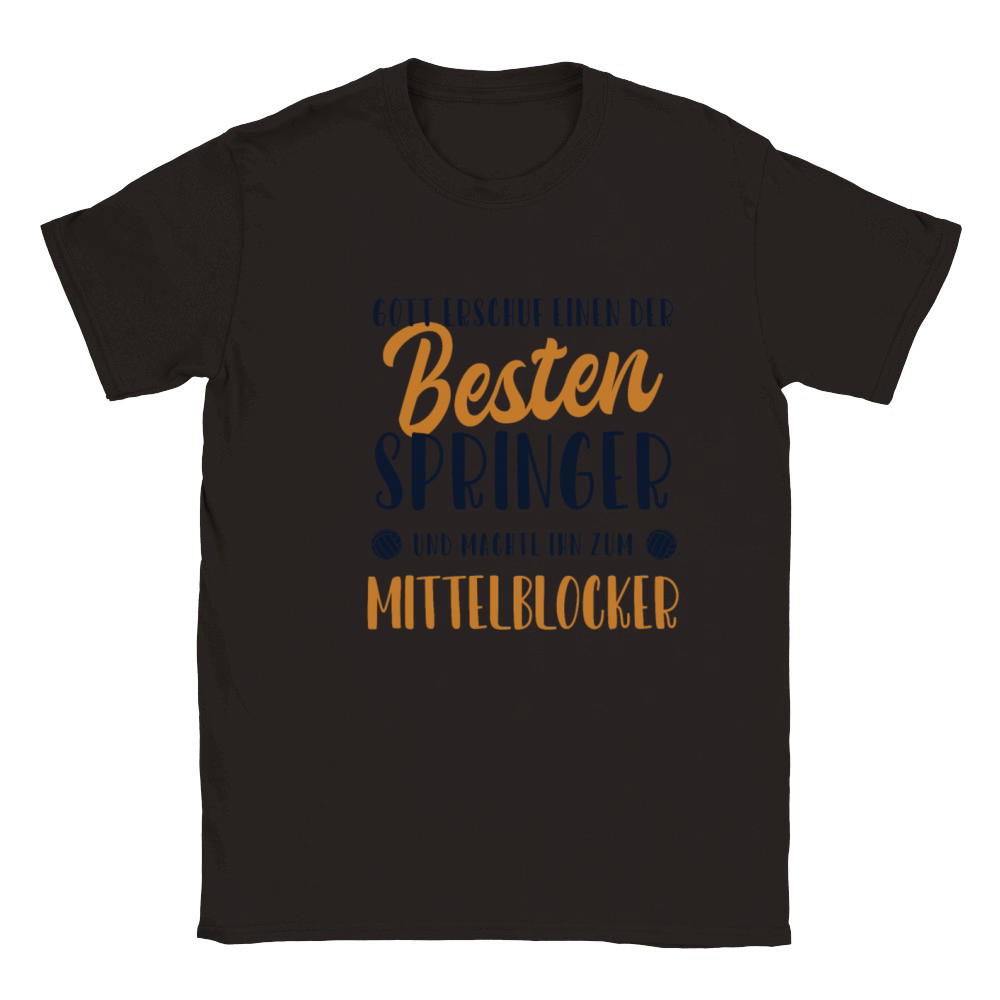 Mittelblocker Bester Springer Team Player Coach Classic Kids Crewneck T-shirt