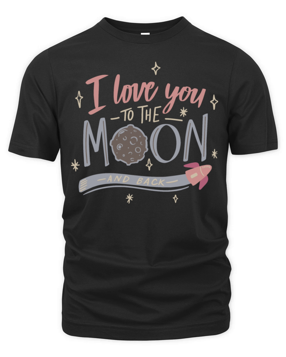 i love you to the moon and back Organic Unisex T-shirt