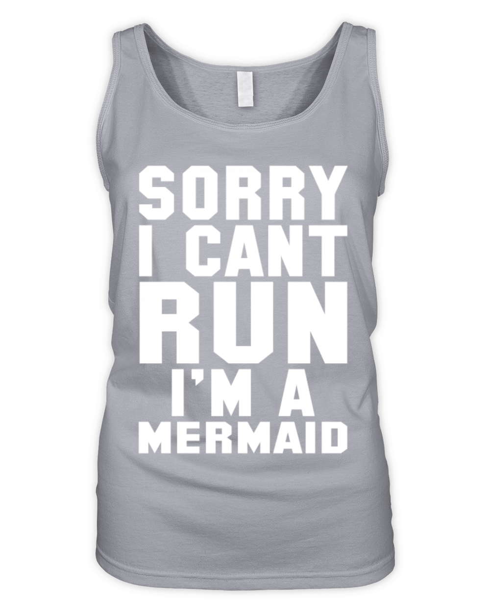 I cant run Im a Mermaid Organic Women's Tank Top