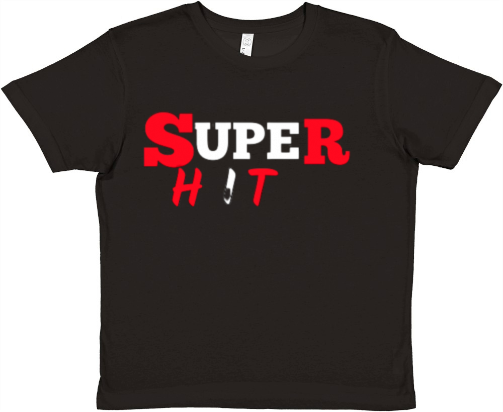 SUPER HIT capital keyword Premium Kids Crewneck T-shirt