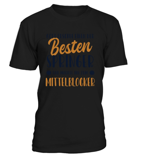 Mittelblocker Bester Springer Team Player Coach T-Shirt Unisex