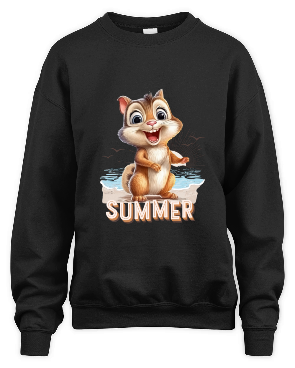 Hello Summer with style and enthusiasm Unisex Premium Crewneck Sweatshirt