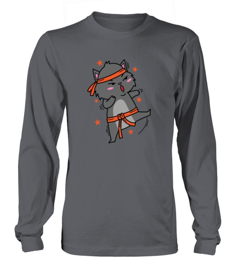 Cat doing Martial Arts Sport Hobby Pet Long sleeved Unisex