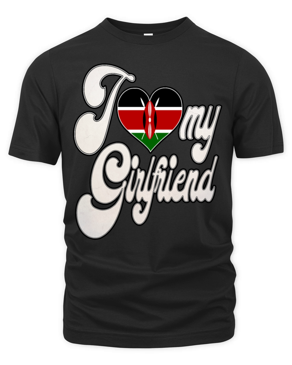 KenyaI Love My Kenyan Girlfriend Organic Unisex T-shirt