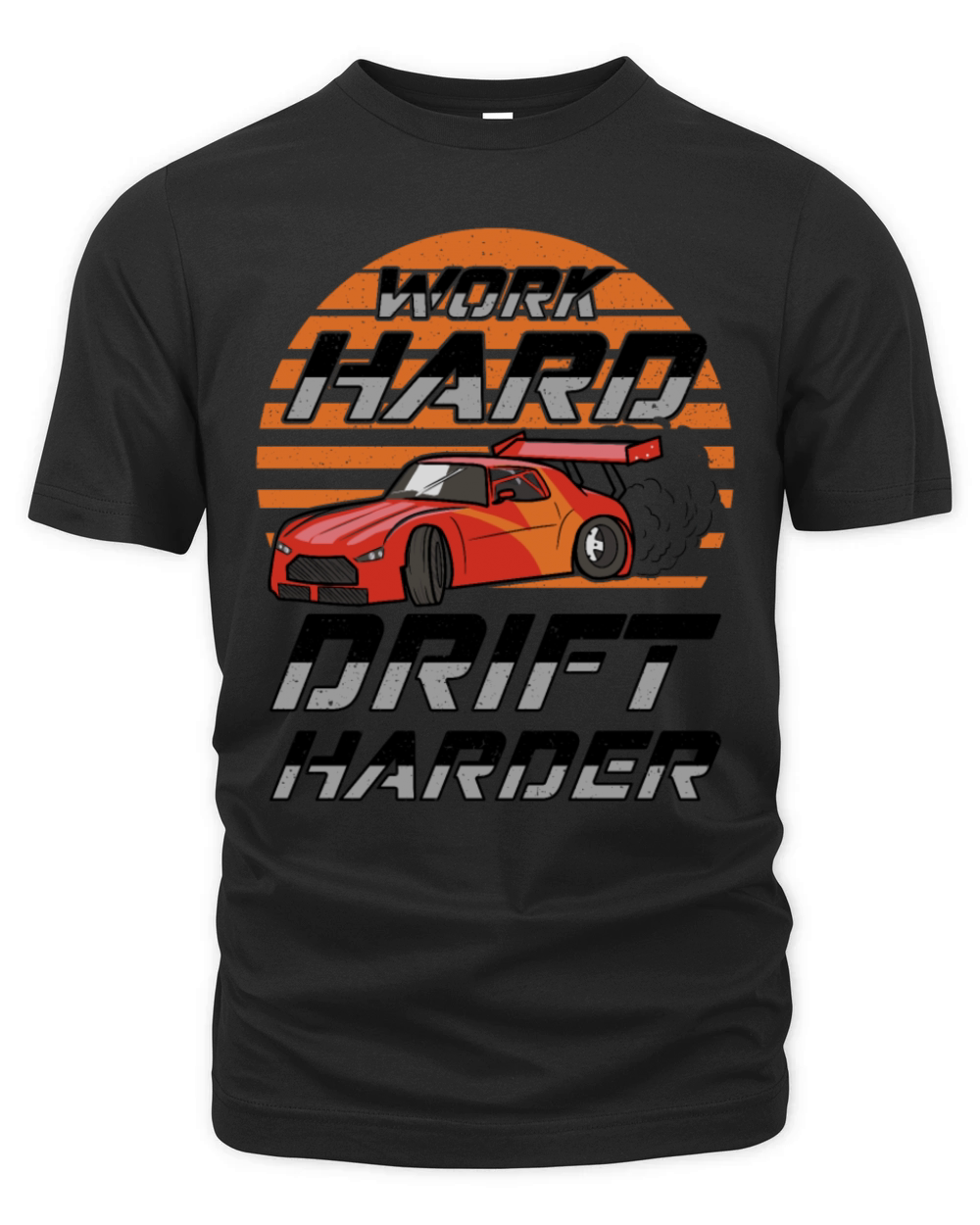 Work Hard Drift Harder JDM Car Organic Unisex T-shirt
