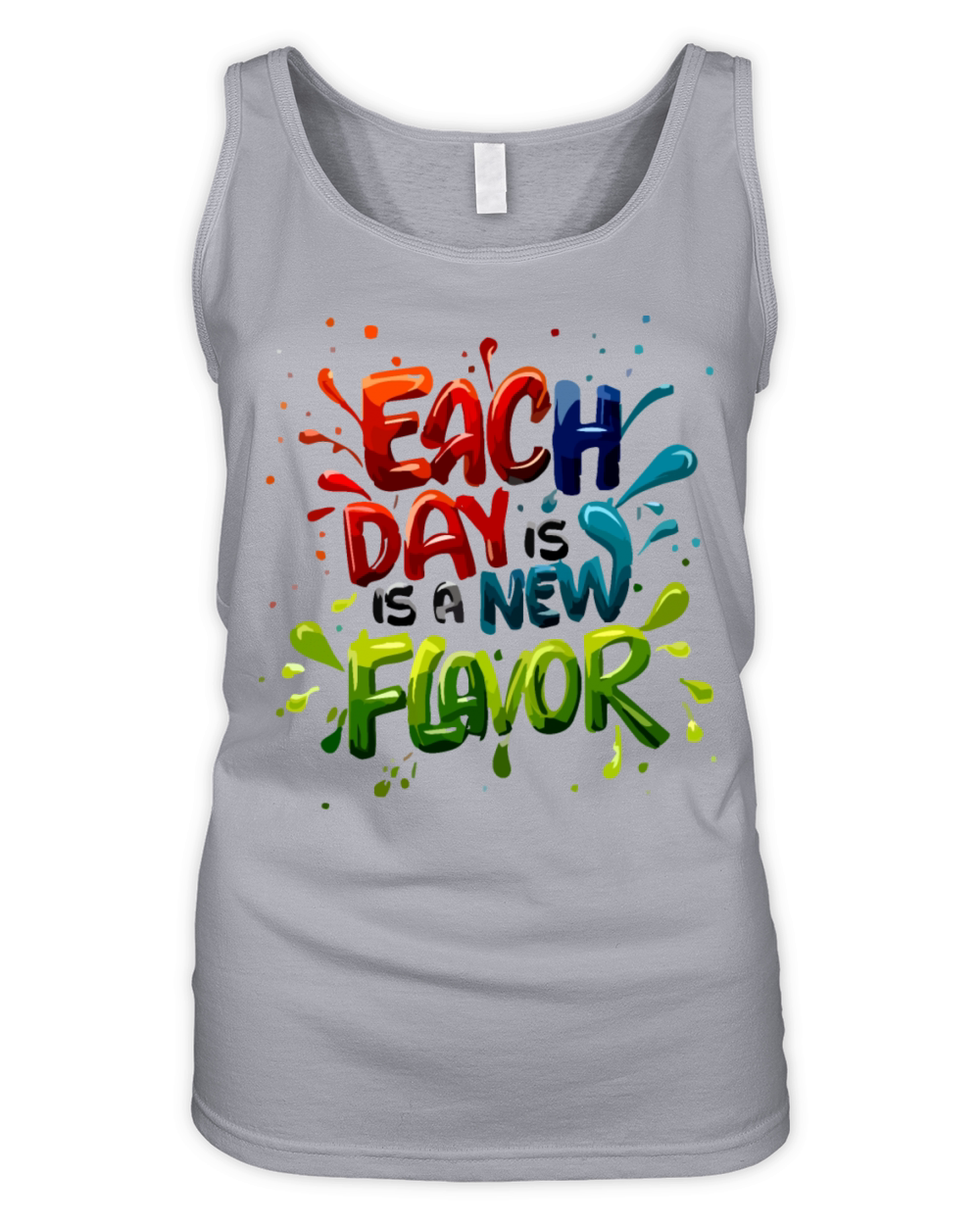 EACH DAY IS A NEW FLAVOR Organic Women's Tank Top