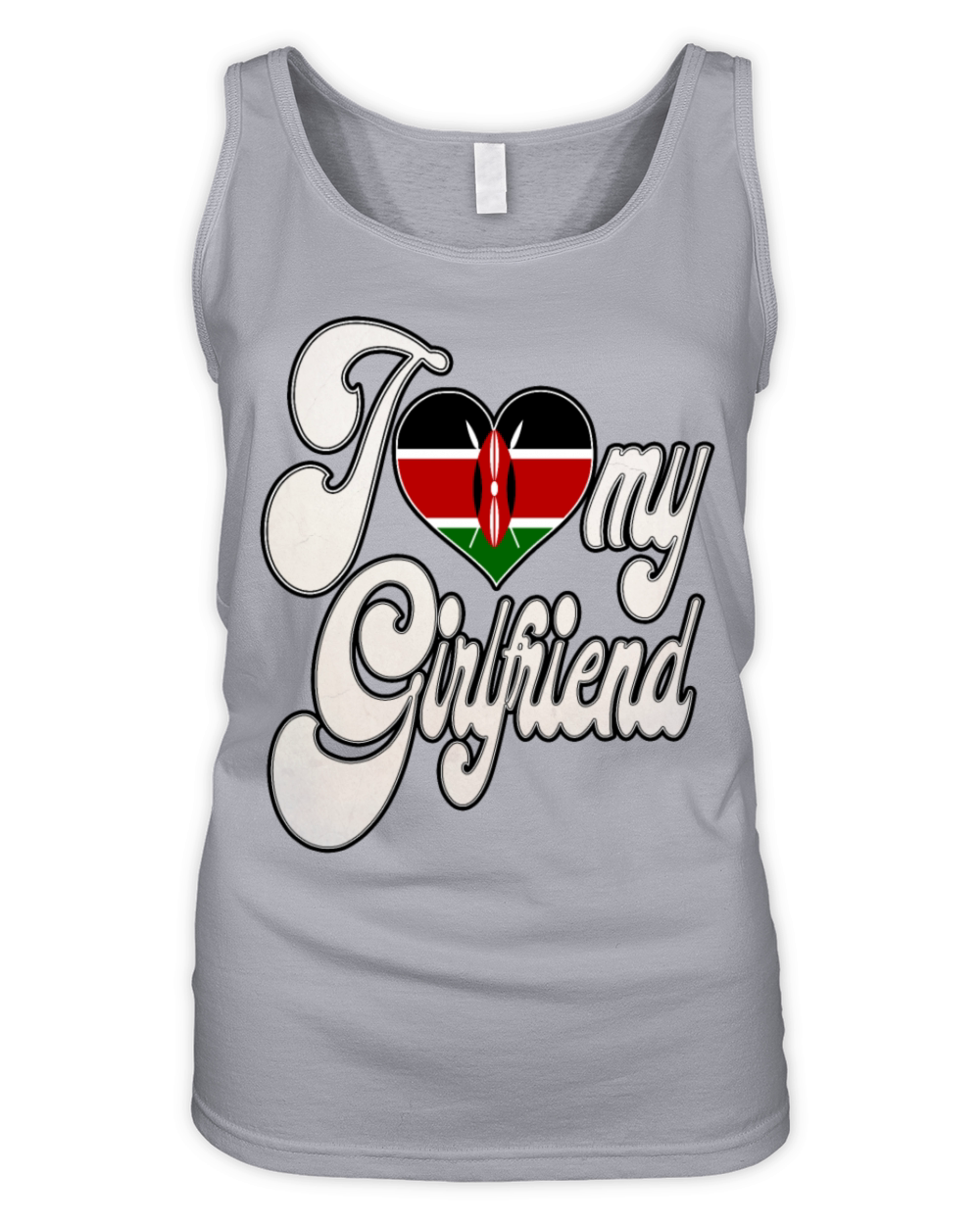 KenyaI Love My Kenyan Girlfriend Organic Women's Tank Top