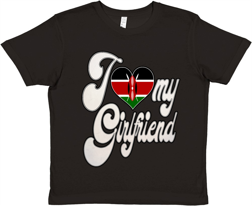 KenyaI Love My Kenyan Girlfriend Premium Kids Crewneck T-shirt