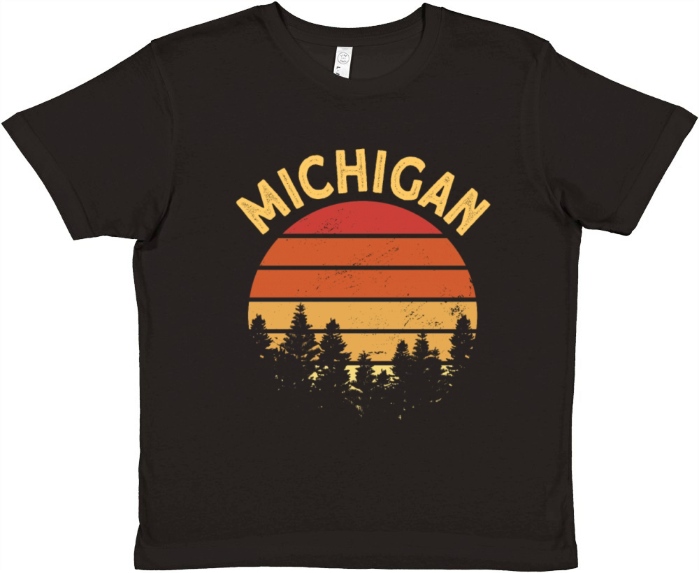 Michigan Usa Staate Premium Kids Crewneck T-shirt