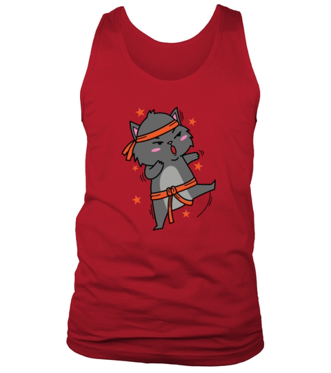 Cat doing Martial Arts Sport Hobby Pet Tank Top Unisex