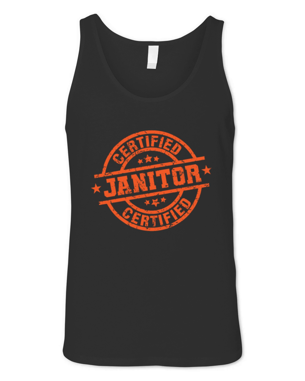Certified Janitor Profession Work Unisex Jersey Tank