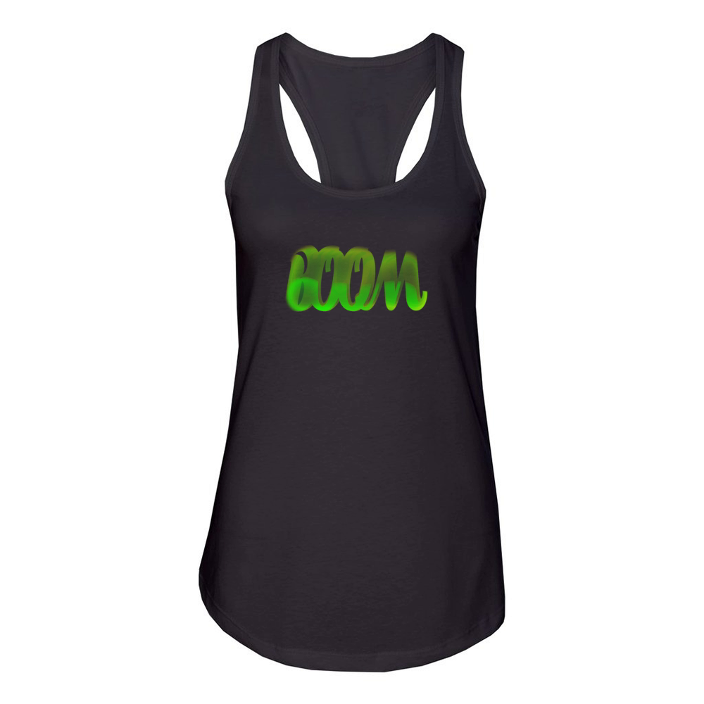 boom Women's Racerback Tank