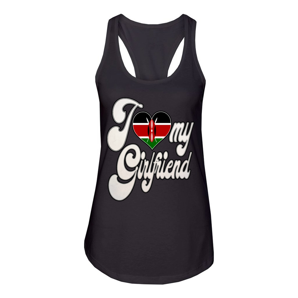 KenyaI Love My Kenyan Girlfriend Women's Racerback Tank
