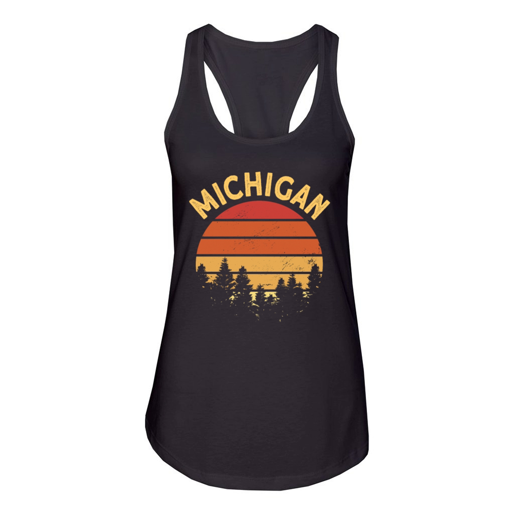 Michigan Usa Staate Women's Racerback Tank