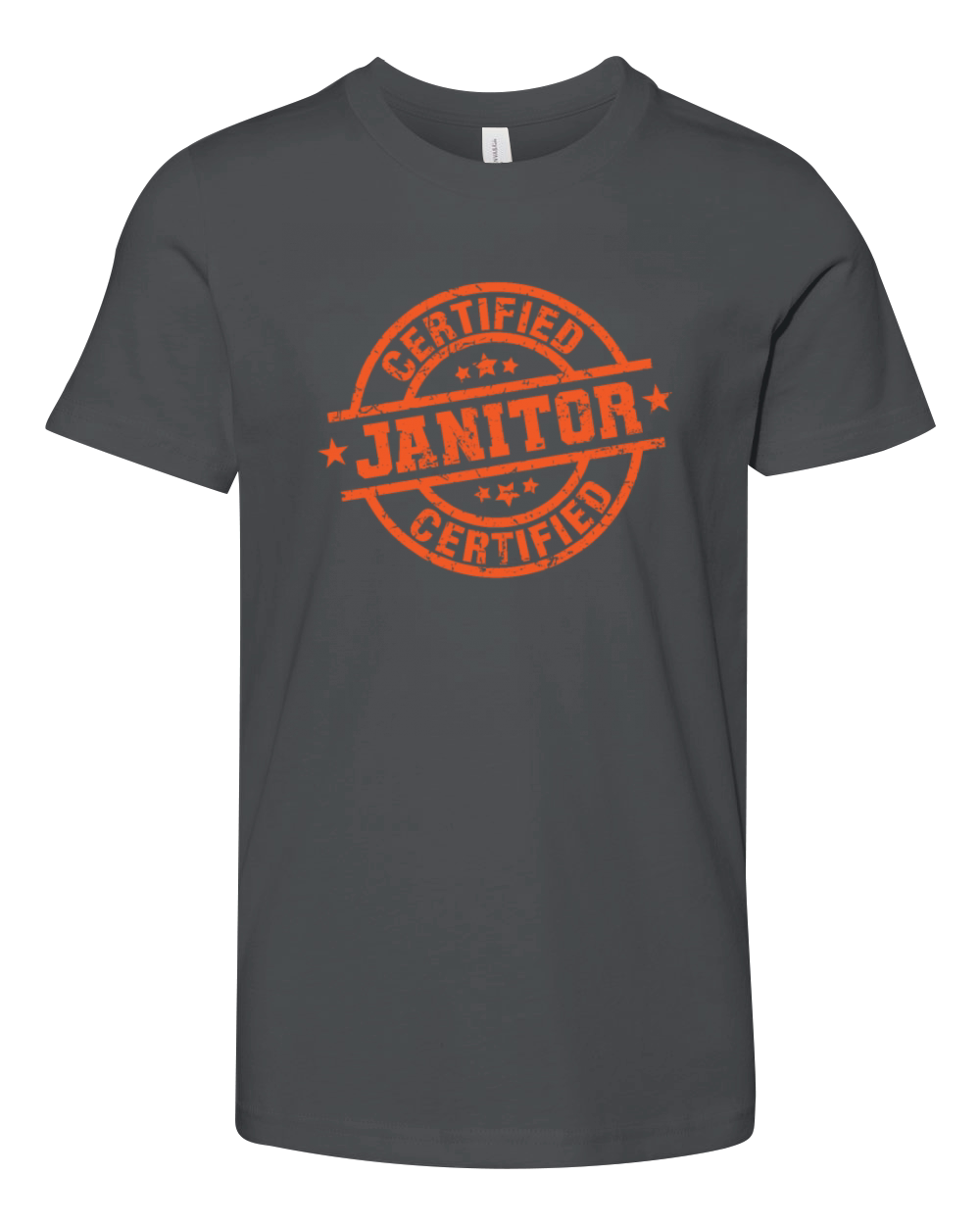 Certified Janitor Profession Work Youth Unisex Jersey Tee