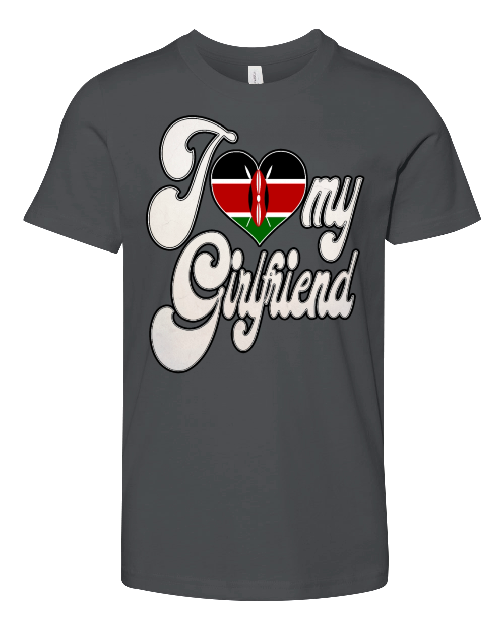 KenyaI Love My Kenyan Girlfriend Youth Unisex Jersey Tee