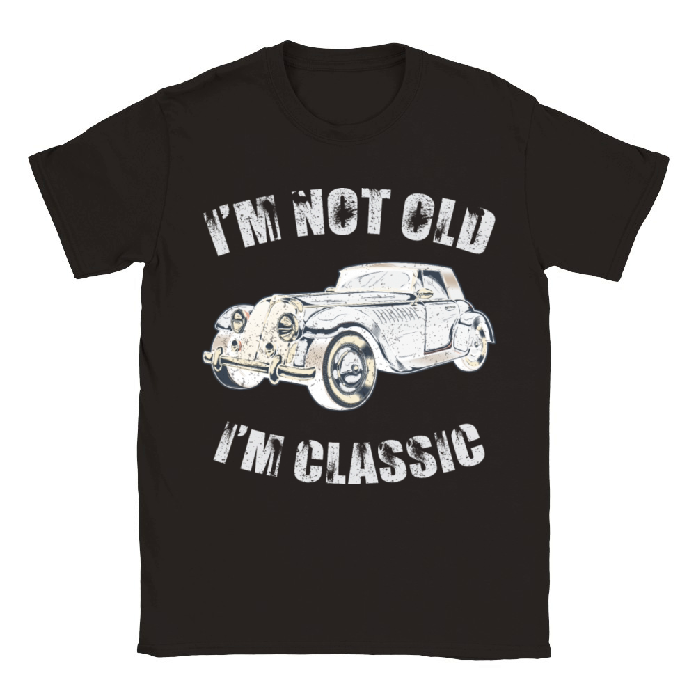 Im Not Old Im Classic Funny Car Cool Graphic Classic Kids Crewneck T-shirt