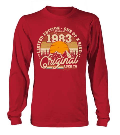 Vintage 1983 Birthday Gift Long sleeved Unisex