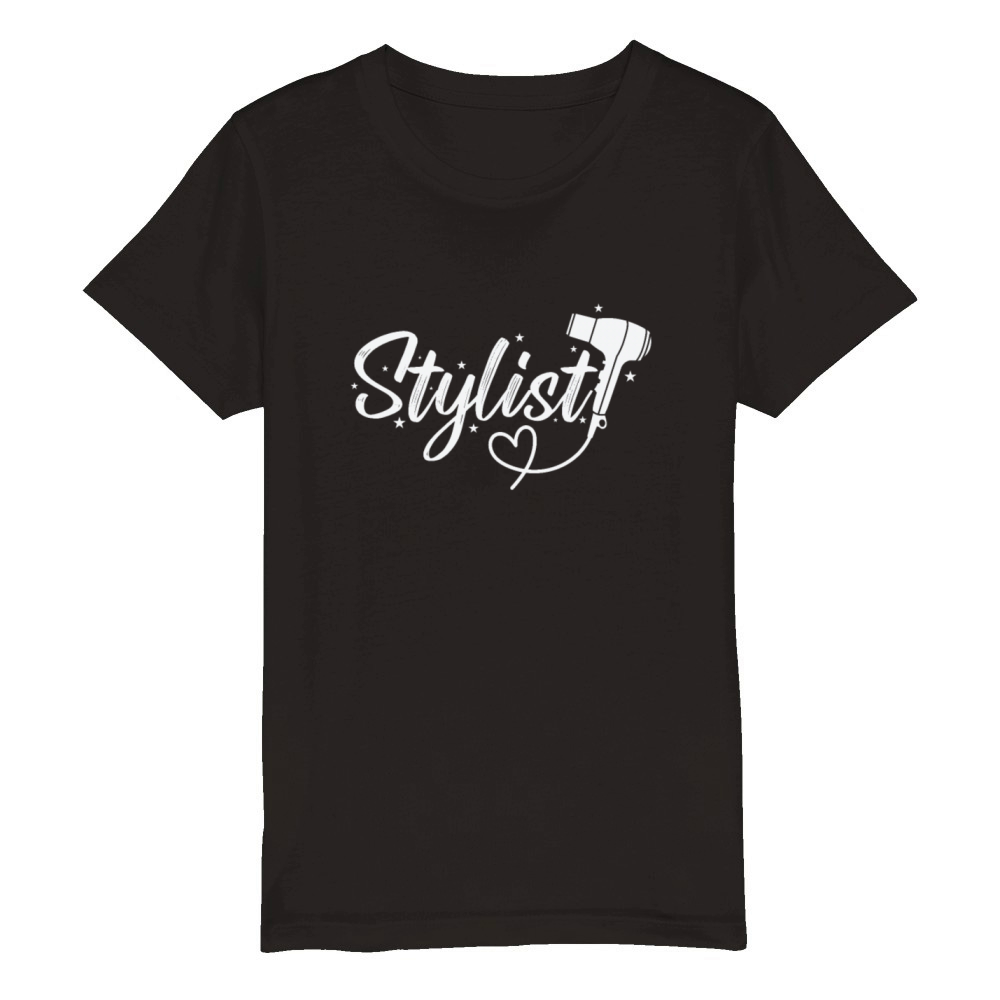 Stylist Hairdresser Profession Haircut Organic Kids Crewneck T-shirt