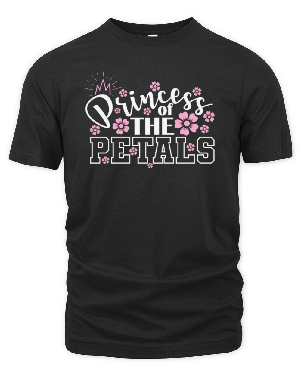 Princess of the Petals Flowers Girl Organic Unisex T-shirt