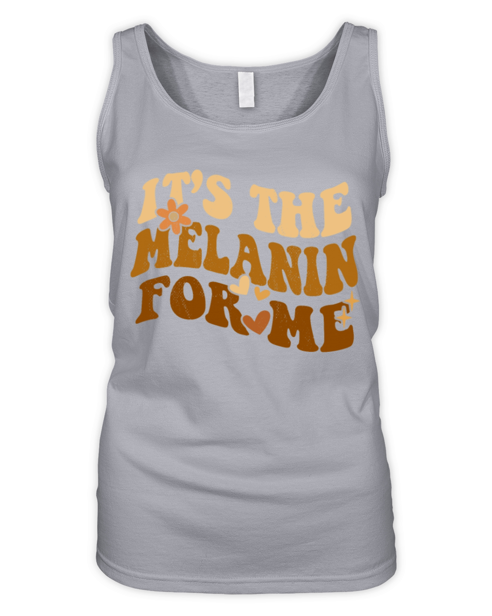 Groovy Its the Melanin for Me Melanated Black Organic Women's Tank Top
