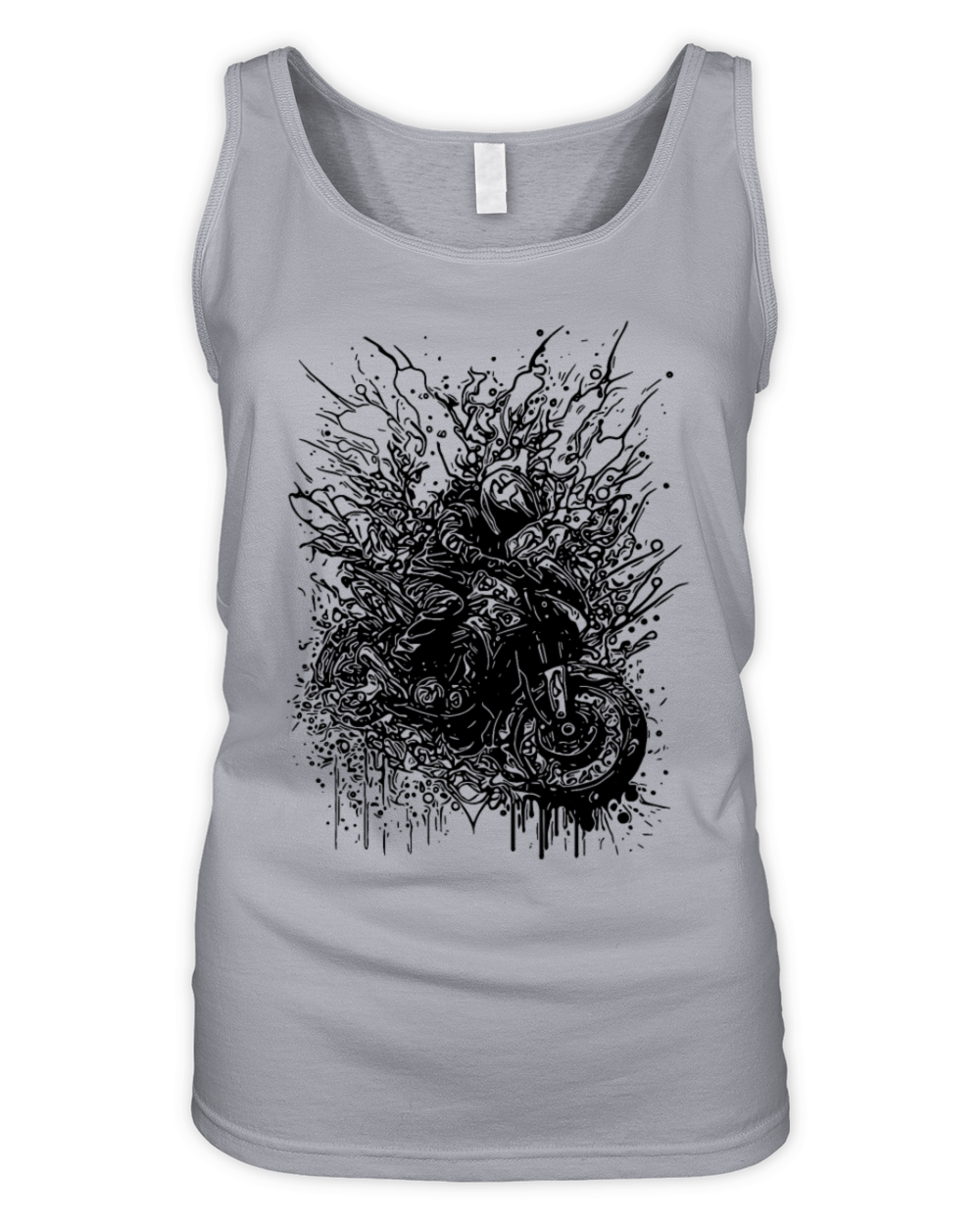 Motorcycle Splash Rider Style Off-road Ride Organic Women's Tank Top