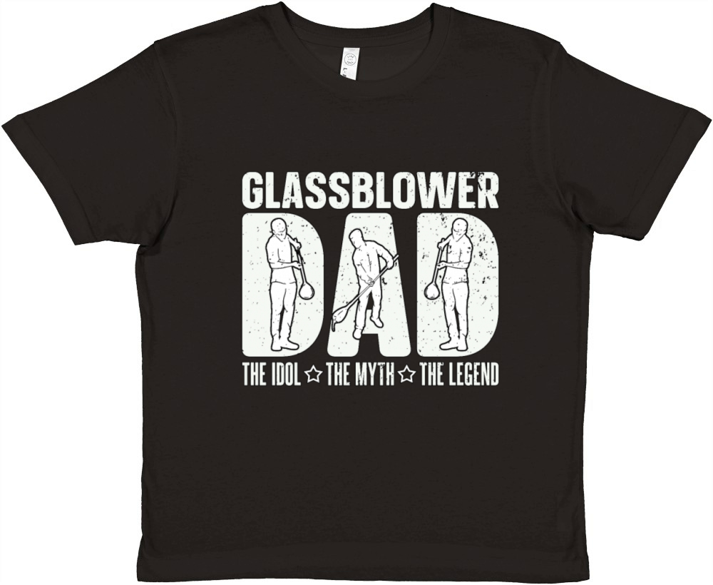 Glassblower Dad The Idol The Myth The Glassworker Premium Kids Crewneck T-shirt