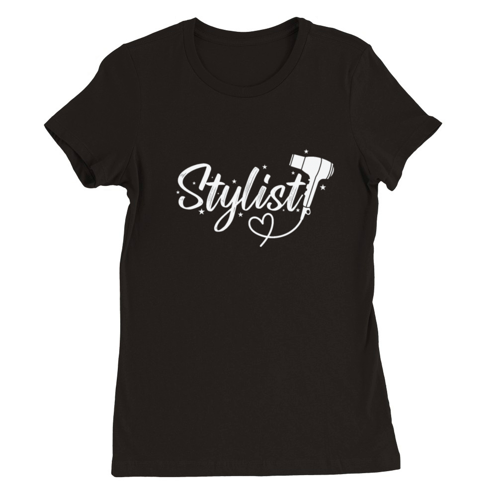 Stylist Hairdresser Profession Haircut Premium Womens Crewneck T-shirt