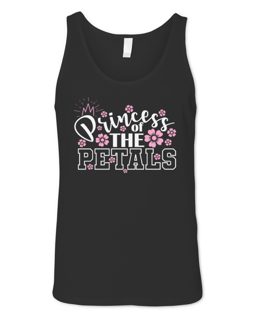 Princess of the Petals Flowers Girl Unisex Jersey Tank