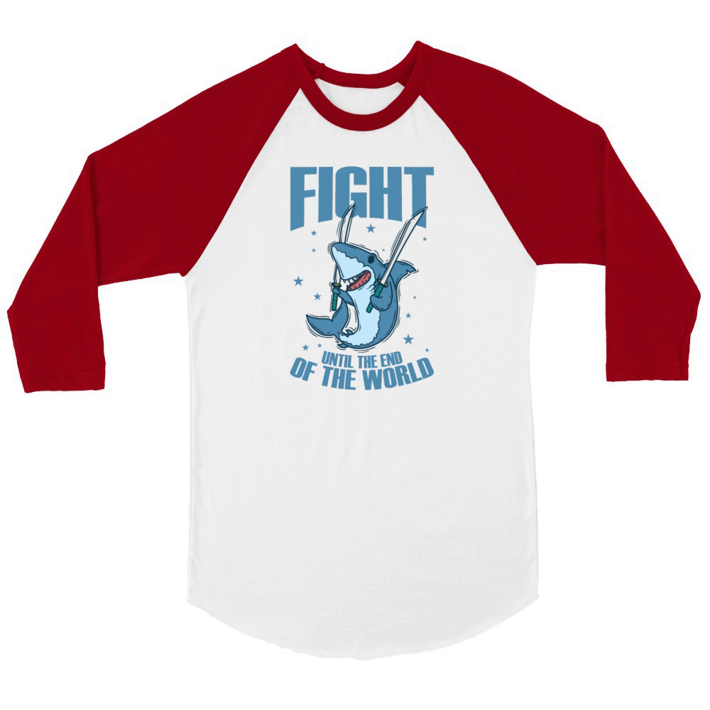 Fight until the End of the World Krabi Krabong Unisex ¾ sleeve Raglan T-shirt