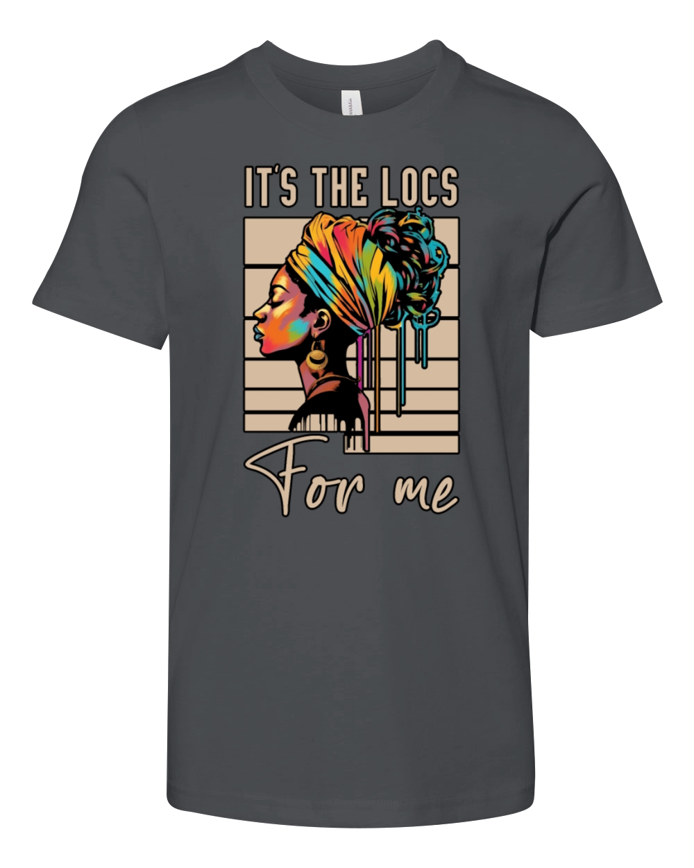 Its the Locs For Me - Afro Hair Black American Youth Unisex Jersey Tee