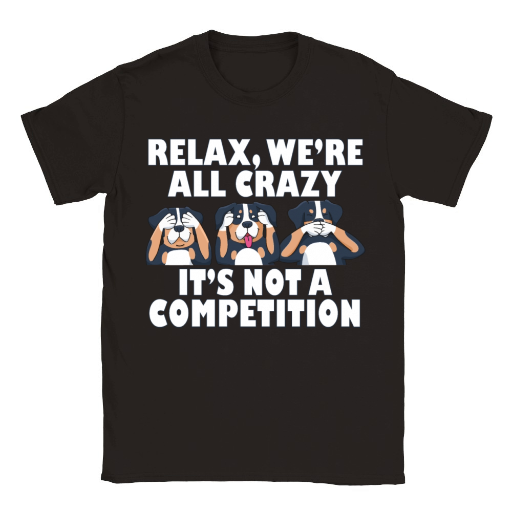 Rottweiler Dog Relax Were All Crazy Its Not A Classic Kids Crewneck T-shirt