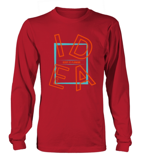 "Idea" Keep it Flowing Oversized Text Design Long sleeved Unisex