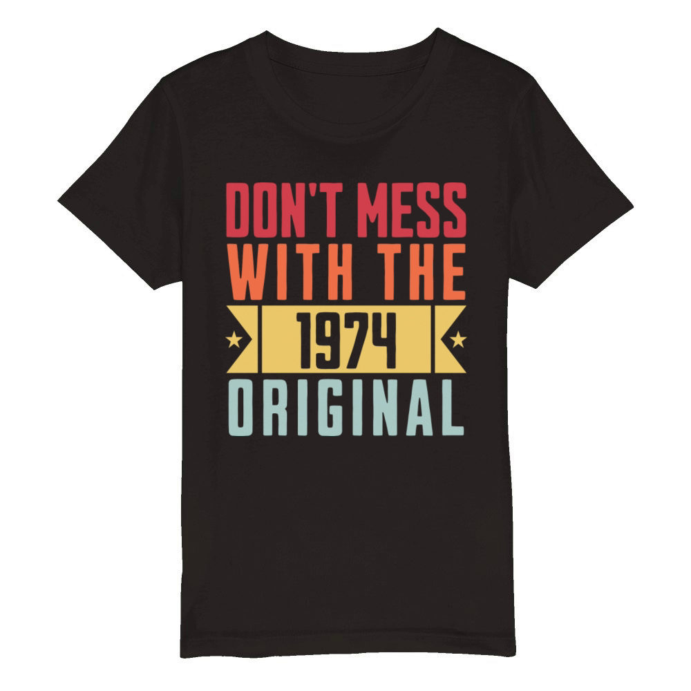1974 Original Birthday gift Organic Kids Crewneck T-shirt