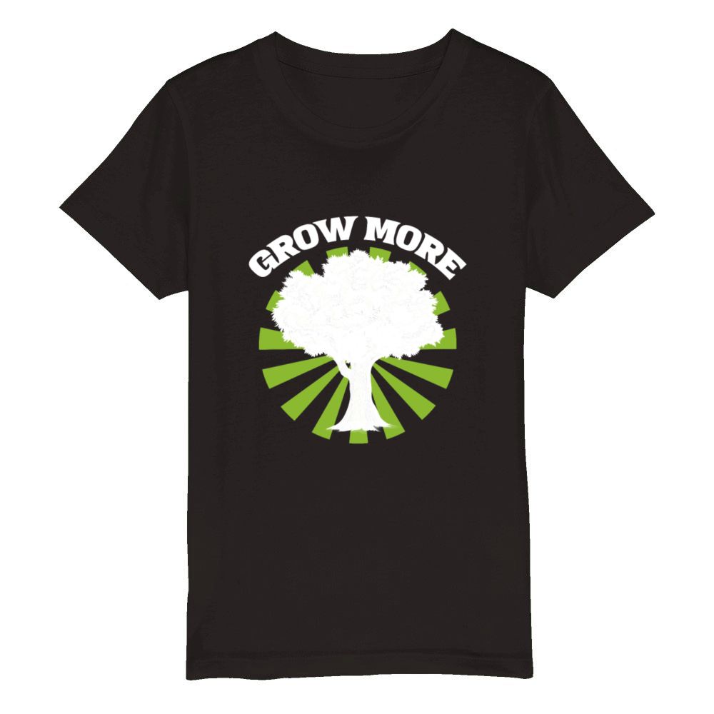 Grow More Agriculuturist Gift Organic Kids Crewneck T-shirt