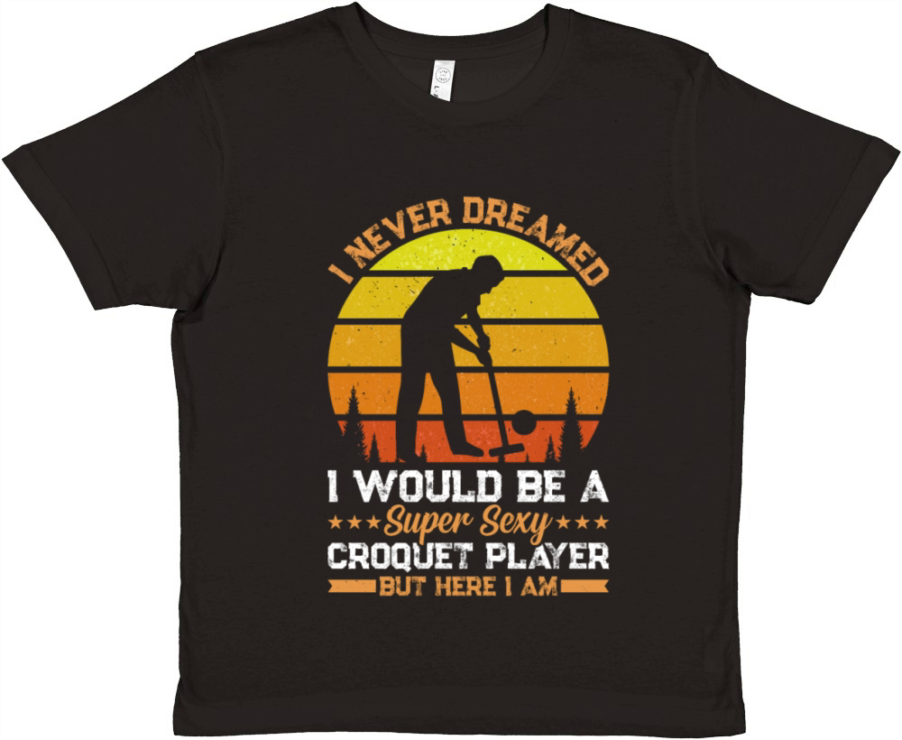 Playing Croquet - Super Sexy Croquet Player Premium Kids Crewneck T-shirt