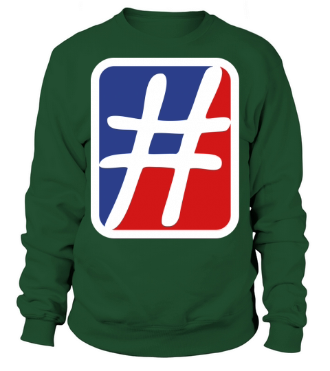 Red Blue Hashtag Sweatshirt Unisex