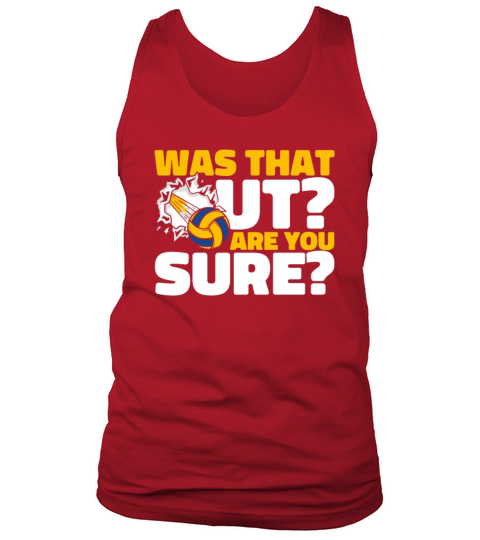 Was That Out Player Coach Team Trainer Volleyball Tank Top Unisex