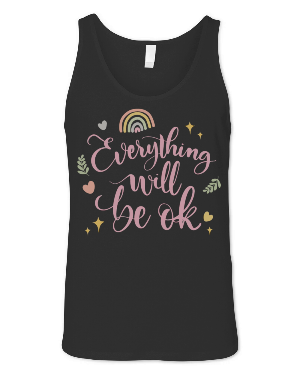 everything will be ok Unisex Jersey Tank