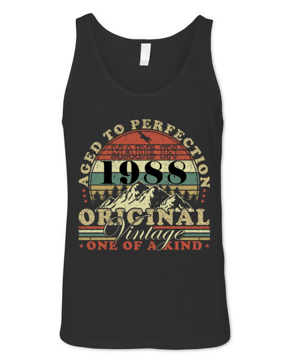 Vintage 1988 born retro birthday Unisex Jersey Tank