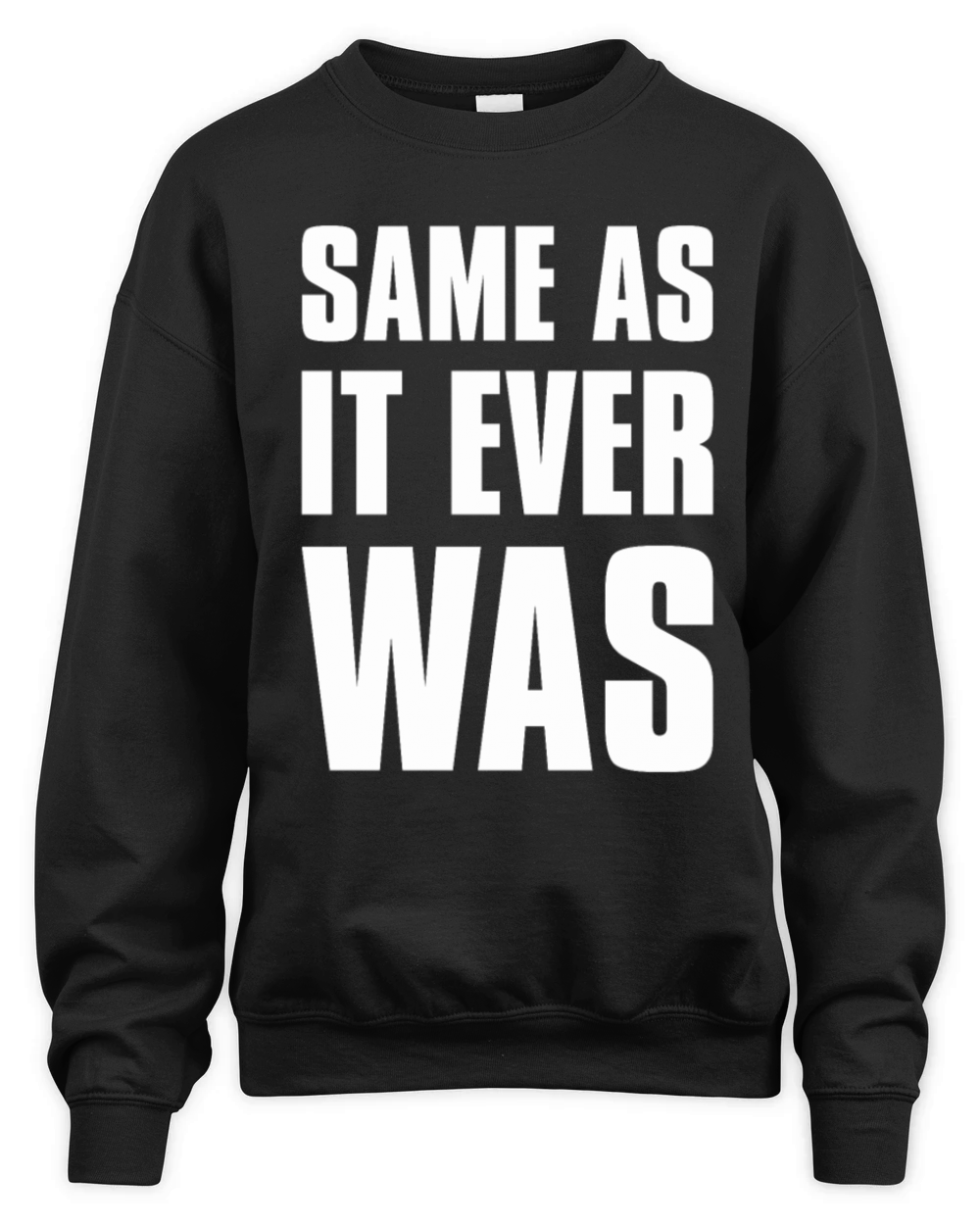 Funny SAME AS IT EVER WAS Sarcastic Talking Heads Unisex Premium Crewneck Sweatshirt
