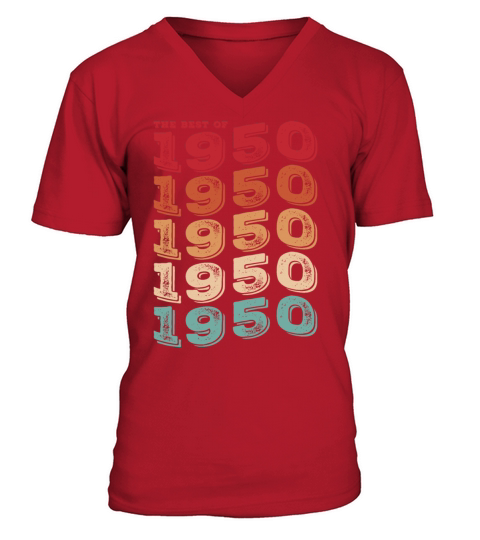Vintage 1950 Gifts Legend for 73 Years Old - 73rd V-Neck T-shirt