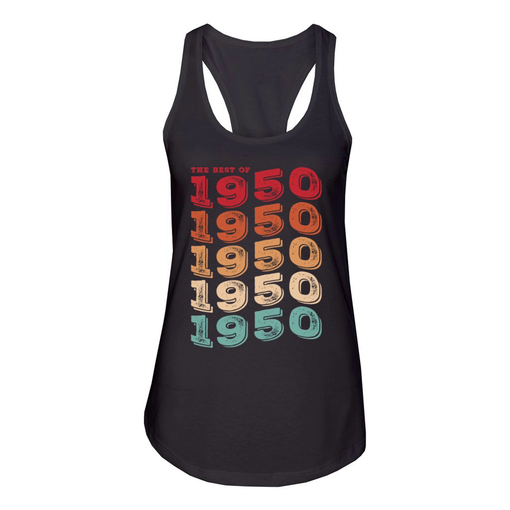 Vintage 1950 Gifts Legend for 73 Years Old - 73rd Women's Racerback Tank
