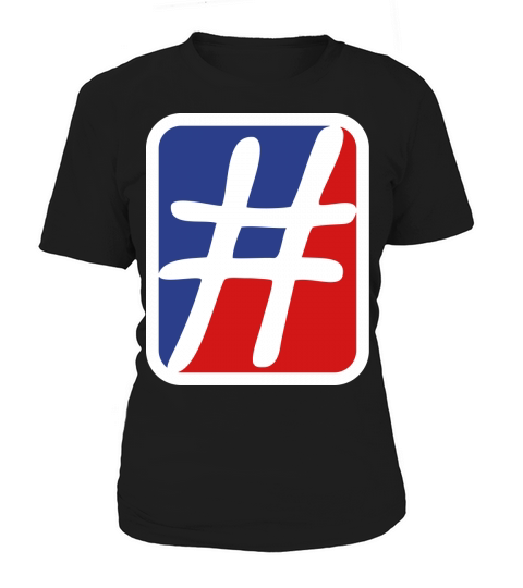 Red Blue Hashtag Women's T-Shirt