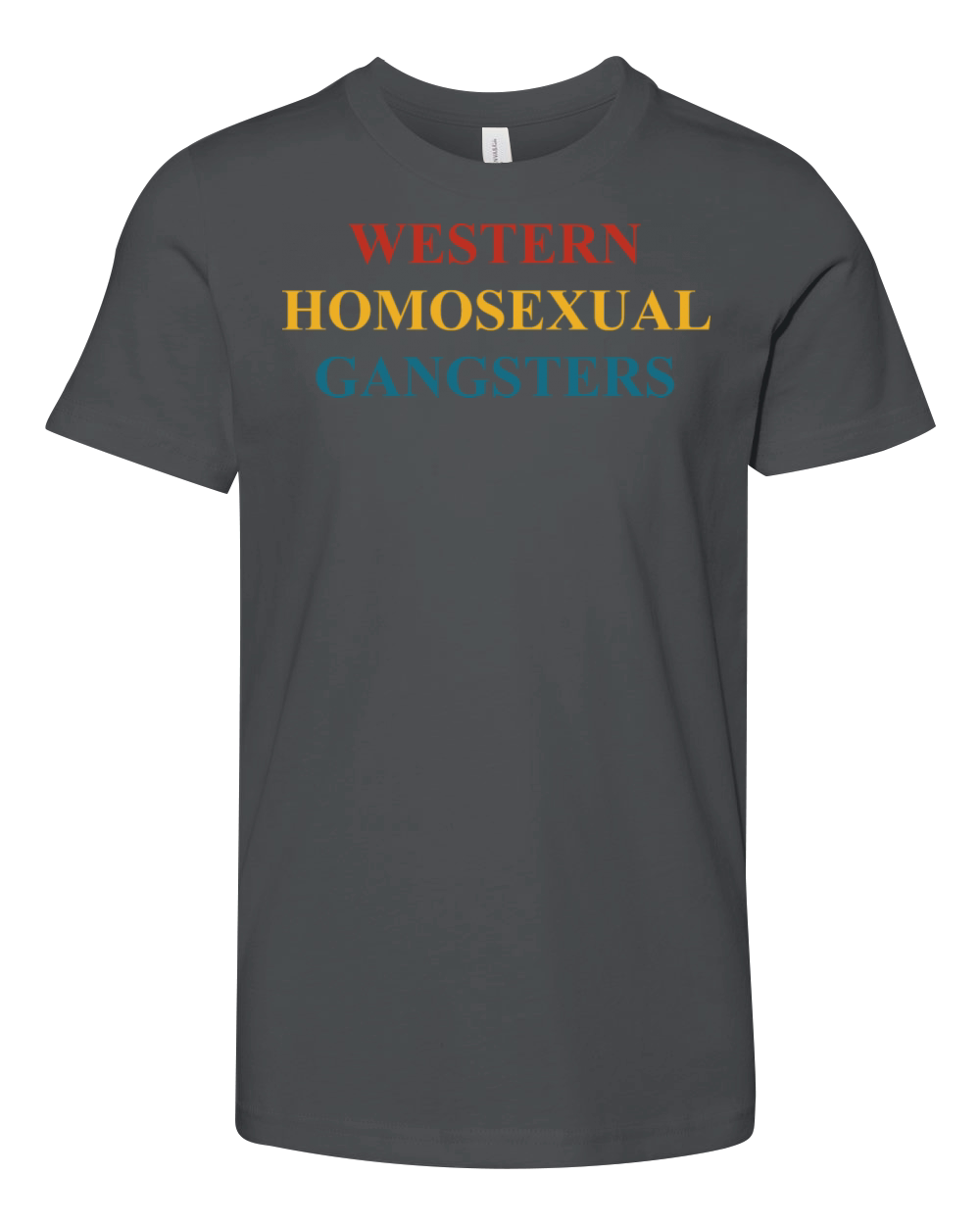 Western Homosexual Gangsters Youth Unisex Jersey Tee