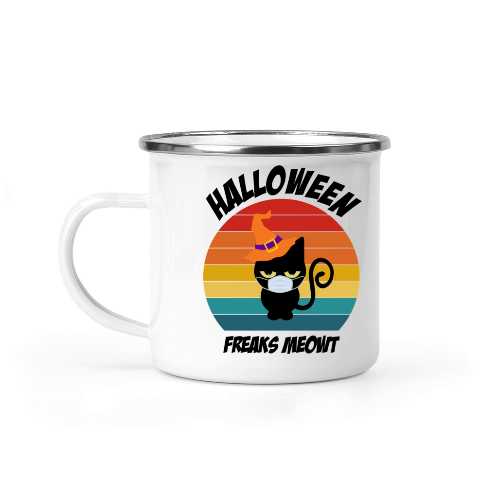 Halloween freaks meowt Camping Mug
