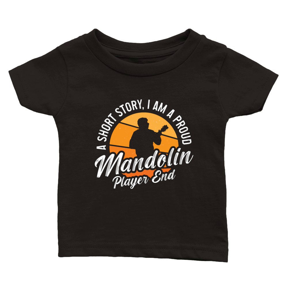 Mandolin Player A Short Story I Am Bluegrass Music Classic Baby Crewneck T-shirt